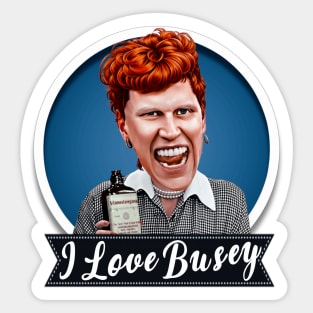 I Love Busey Sticker